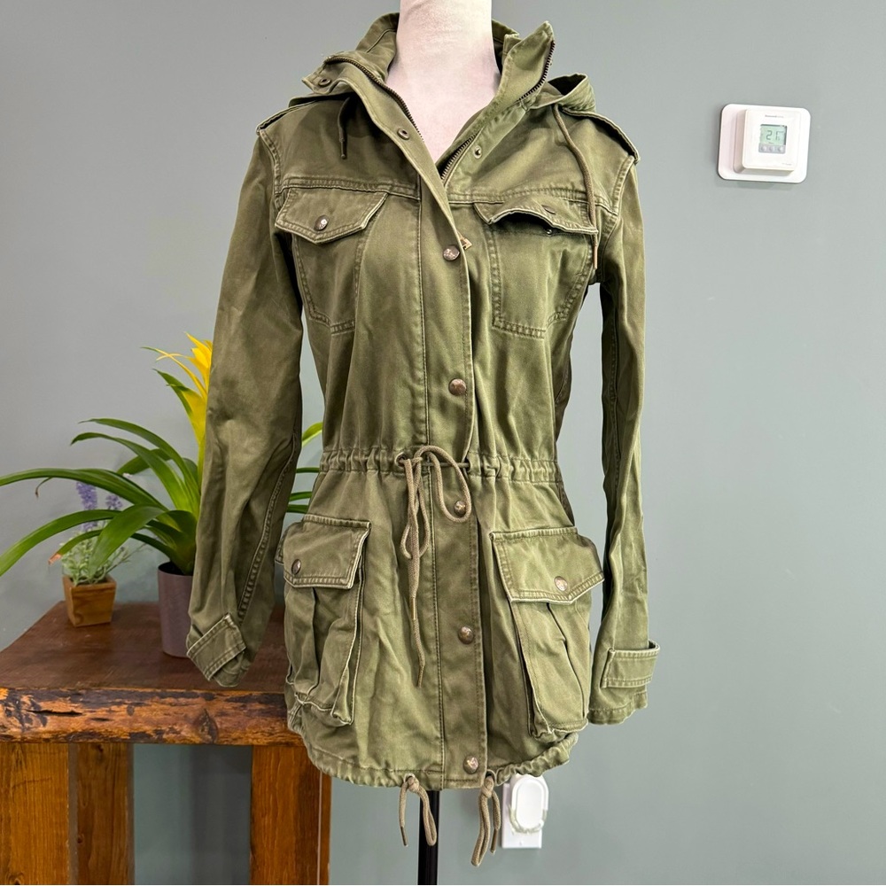 Talula Olive Green Anorak Utility Jacket